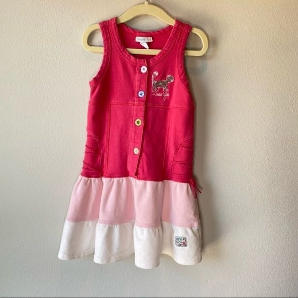 Naartjie Pink Color Block Sleeveless Dress 4